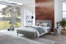 Polsterbett >Jazz< Liegefläche 140x200cm, Stelar Farbe grau - 146x100x210cm (BxHxT)