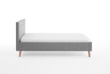 Polsterbett >Jazz< Liegefläche 140x200cm, Stelar Farbe grau - 146x100x210cm (BxHxT)