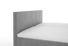 Polsterbett >Jazz< Liegefläche 180x200 cm, Stelar Farbe Grau – 186x100x210cm (BxHxT)