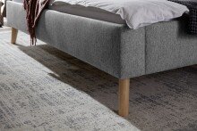 Polsterbett >Jazz< Liegefläche 180x200 cm, Stelar Farbe Grau – 186x100x210cm (BxHxT)