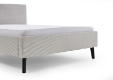 Polsterbett >Avola< Liegefläche 140x200 cm, Poso Farbe Beige – 146x100x210cm (BxHxT)