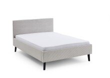 Polsterbett >Avola< Liegefläche 140x200 cm, Poso Farbe Beige – 146x100x210cm (BxHxT)