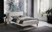Polsterbett >Avola< Liegefläche 140x200 cm, Poso Farbe Beige – 146x100x210cm (BxHxT)