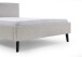 Polsterbett >Avola< Liegefläche 140x200 cm, Poso Farbe Beige – 146x100x210cm (BxHxT)