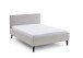 Polsterbett >Avola< Liegefläche 140x200 cm, Poso Farbe Beige – 146x100x210cm (BxHxT)