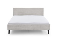 Polsterbett >Avola< Liegefläche 180x200 cm, Poso Farbe Beige – 186x100x210cm (BxHxT)