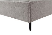 Polsterbett >Tampere< Liegefläche 180x200 cm in Taupe - 192x114x218cm (BxHxT)