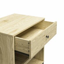 Weinschrank >Krister< in Eichefarbig-Natur - 60x83x46cm (BxHxT)