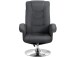 Relaxsessel >Kjersti< (2-teilig) mit Hocker, drehbar, Schwarz - 79x109x79cm (BxHxT)