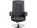 Relaxsessel >Kjersti< (2-teilig) mit Hocker, drehbar, Schwarz - 79x109x79cm (BxHxT)