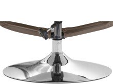 Relaxsessel >Kjersti< (2-teilig) drehbar, mit Hocker, Cappuccino - 79x109x79cm (BxHxT)