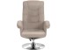 Relaxsessel >Kjersti< (2-teilig) drehbar, mit Hocker, Cappuccino - 79x109x79cm (BxHxT)
