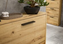 Schuhkipper >See< 3 Klappen, in Eiche Artisan Dekor - 59x103x17cm (BxHxT)