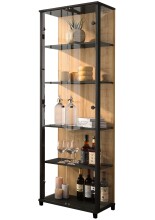 Vitrine >OPTIMA< mit Holzböden in...