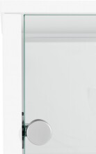 Glasvitrine >Optima< in Weiß - 57,6x171,8x32cm (BxHxT)