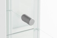 Glasvitrine >Optima< in Weiß - 57,6x171,8x32cm (BxHxT)