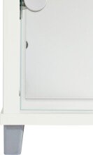 Glasvitrine >Optima< in Weiß - 57,6x171,8x32cm (BxHxT)