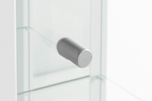 Glasvitrine >Optima< in Schwarz - 57,6x171,8x32cm (BxHxT)