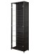 Glasvitrine >Optima< in Schwarz - 57,6x171,8x32cm (BxHxT)