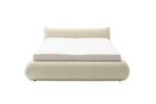 Stauraumbett >Fortello< Liegefläche 180x200 cm, in Creme - 204x88x232cm (BxHxT)