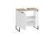 Waschbeckenunterschrank >Denver< 2 Türen, weiß matt / Evoke Eiche dekor - 60x60x35cm (BxHxT)