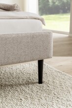 Polsterbett >Agadir< Liegefläche 180x200cm, in Beige - 192x114x218cm (BxHxT)