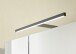 Badezimmerspiegelschrank >Denver< LED, Steckdose, weiß matt / eiche Dekor - 60x75x22 (BxHxT)