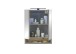 Badezimmerspiegelschrank >Denver< LED, Steckdose, grau matt / evoke eiche Dekor - 60x75x22 (BxHxT)