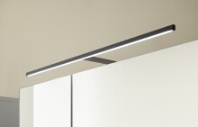 Badezimmerspiegelschrank >Denver< LED, Steckdose, weiß matt / evoke eiche dekor - 80x75x22 (BxHxT)
