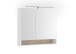 Badezimmerspiegelschrank >Denver< LED, Steckdose, weiß matt / evoke eiche dekor - 80x75x22 (BxHxT)