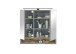 Badezimmerspiegelschrank >Denver< LED, Steckdose, grau matt / evoke eiche Dekor - 80x75x22 (BxHxT)