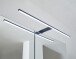 Badezimmerspiegelschrank >Denver< LED, Steckdose, grau matt / evoke eiche Dekor - 80x75x22 (BxHxT)