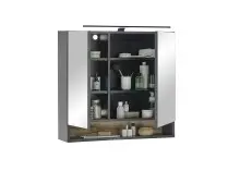 Badezimmerspiegelschrank >Denver<  LED, Steckdose,...