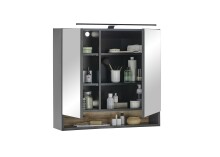 Badezimmerspiegelschrank >Denver<  LED, Steckdose,...