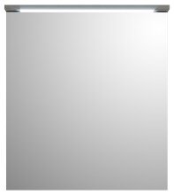 Badezimmerspiegelschrank >Two< LED, Steckdose, titan-grau / weiß - 60x68x23cm (BxHxT)