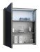 Badezimmerspiegelschrank >Two< LED, Steckdose, titan-grau / weiß - 60x68x23cm (BxHxT)