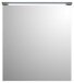 Badezimmerspiegelschrank >Two< LED, Steckdose, titan-grau / weiß - 60x68x23cm (BxHxT)