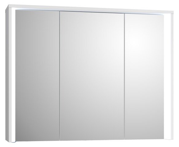 Badezimmerspiegelschrank >Five< LED, Steckdose, in weiß - 86x68x18cm (BxHxT)