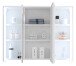 Badezimmerspiegelschrank >Five< LED, Steckdose, in weiß - 86x68x18cm (BxHxT)