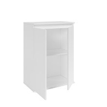 Kommode >Brest< 2 Türen, 1 Boden, in weiß - 60x84x35cm (BxHxT)