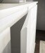 Kommode >Brest< 2 Türen, 1 Boden, in weiß - 60x84x35cm (BxHxT)