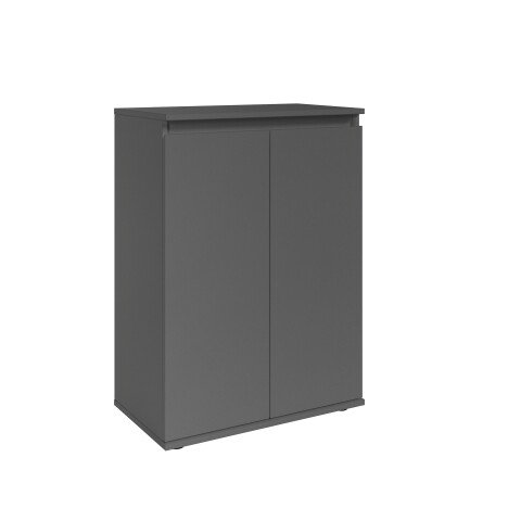 Kommode >Brest< 2 Türen, 1 Boden, Anthrazit - 60x84x35cm (BxHxT)