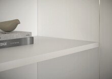 Sideboard >Brest< 3 Türen, 2 Schübe, in weiß - 119x84x35cm (BxHxT)