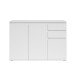 Sideboard >Brest< 3 Türen, 2 Schübe, in weiß - 119x84x35cm (BxHxT)