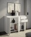 Sideboard >Brest< 3 Türen, 2 Schübe, in weiß - 119x84x35cm (BxHxT)
