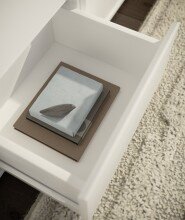 Sideboard >Brest< 2 Türen, 4 Schübe, in weiß - 119x84x35cm (BxHxT)