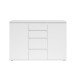 Sideboard >Brest< 2 Türen, 4 Schübe, in weiß - 119x84x35cm (BxHxT)
