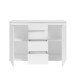 Sideboard >Brest< 2 Türen, 4 Schübe, in weiß - 119x84x35cm (BxHxT)