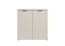 Kommode >Linz< 2 Türen, 4 Fächer, in Kaschmir - 90x90x40cm (BxHxT)