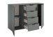 Sideboard >Linz< 2 Türen, 4 Schübe, in Salbei - 135x90x40cm (BxHxT)
